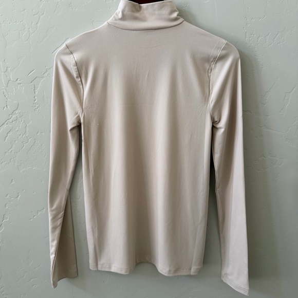 Long Sleeve Turtleneck Top – Sand Beige | Size M | New - Picture 2 of 7